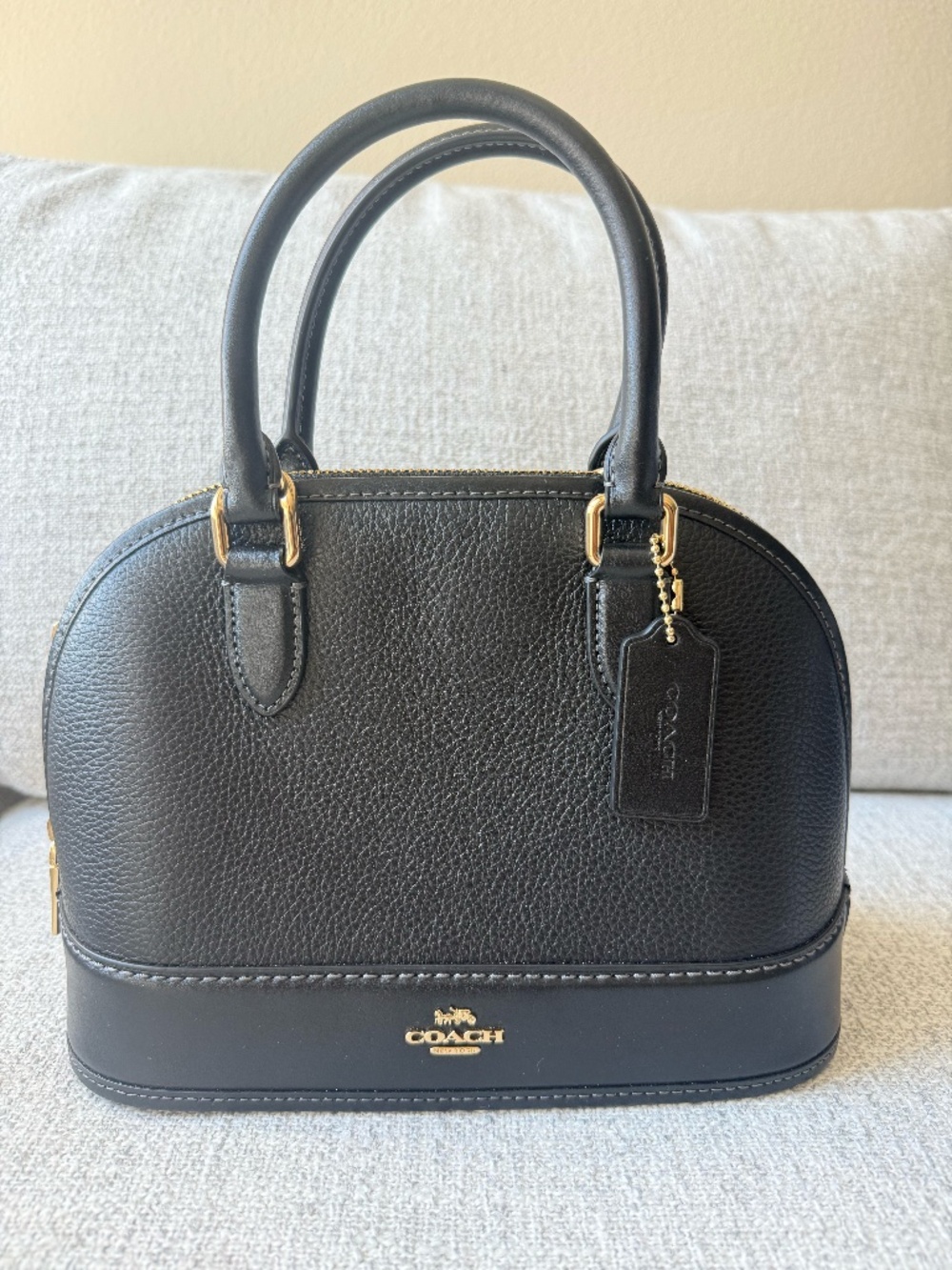 Coach Sabrina Satchel Bag Black